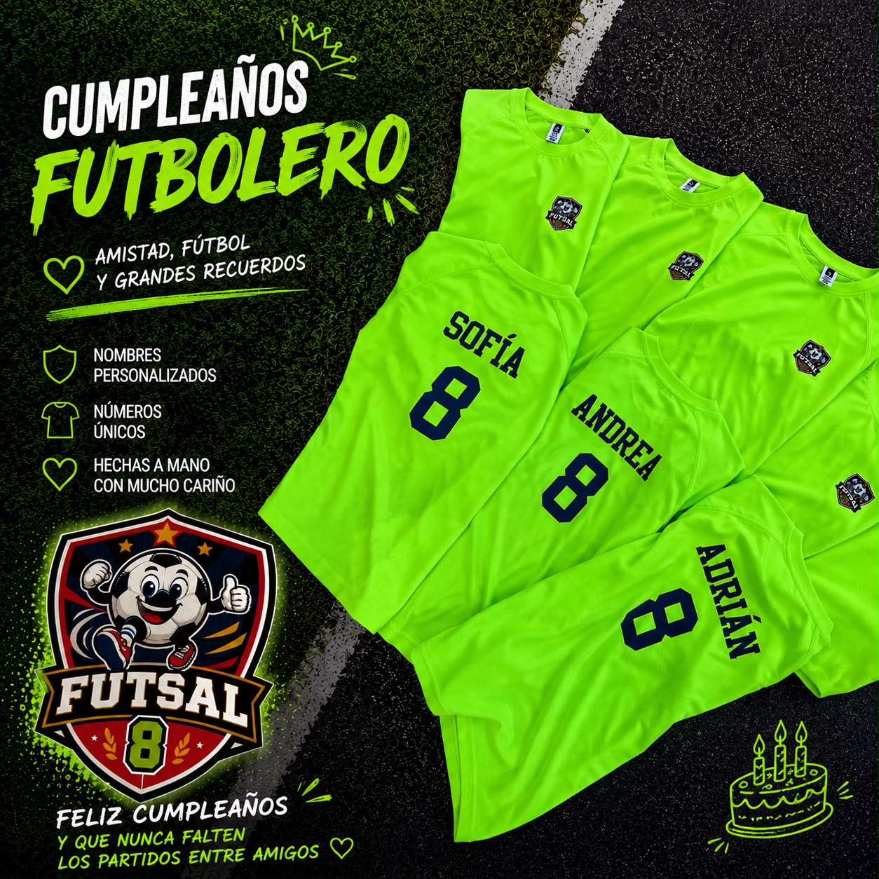 Camiseta de Fútbol Personalizada con Nombre y Número