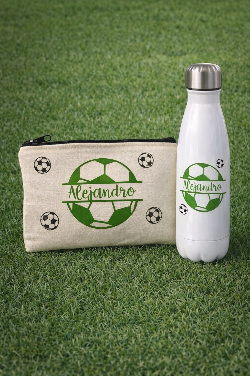 Pack Neceser y Botella Personalizados con Nombre