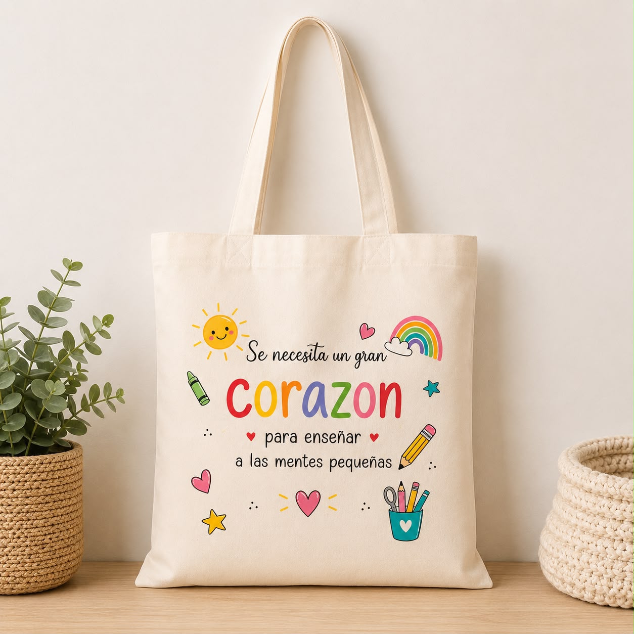 Tote "Corazón de Profe"