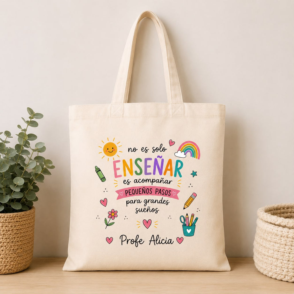 Tote "Enseñar es dejar huella"