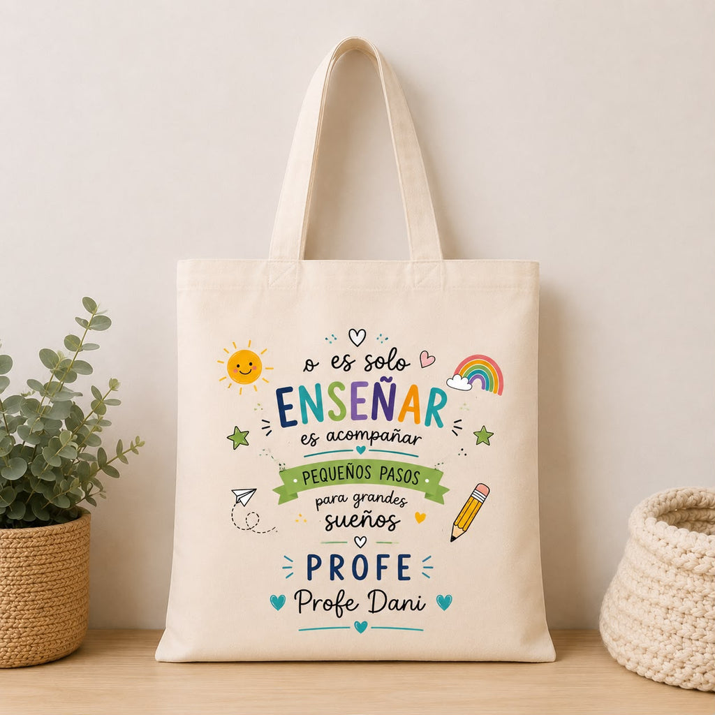 Tote "Enseñar es dejar huella"